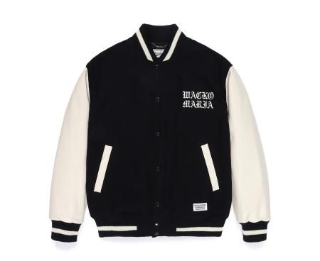 WACKOMARIA】LEATHER VARSITY JKT／タグ付／送料込-