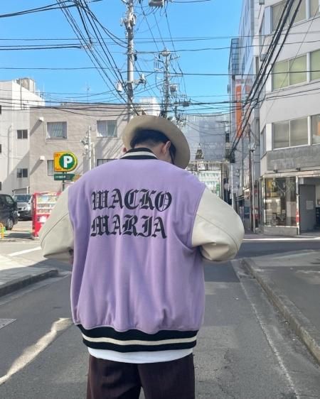 WACKO MARIA】LEATHER VARSITY JACKET ワコマリア ジャケット/アウター