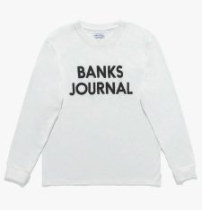BANKS (バンクス) JOURNAL LS TEE (プリントロングスリーブTEE) OFF WHITE