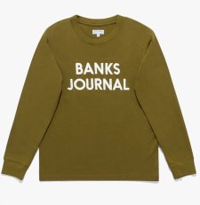 BANKS (バンクス) JOURNAL LS TEE (プリントロングスリーブTEE) MILITARY OLIVE