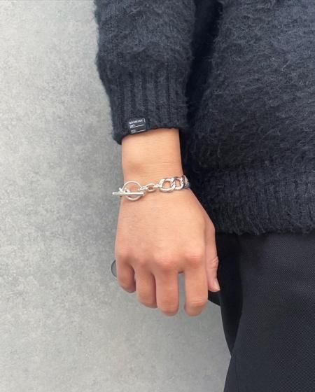 GARNI(ガルニ) Sei-ma Fit Chain Bracelet-L (チェーンブレスレット) SILVER