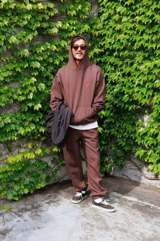 WAX (ワックス) Original hoodie (プルオーバーパーカー) BROWN