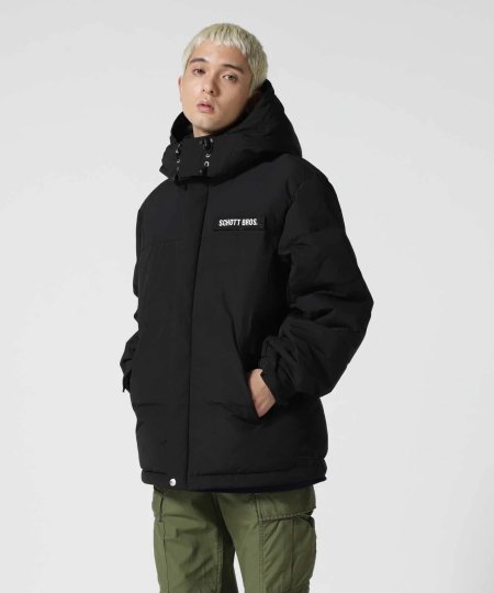 SCHOTT N.Y.C. (ショット) CLASSIC 2-TONE DOWN JACKET (2トーン ダウンジャケット) Black