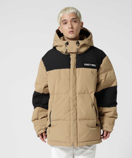 SCHOTT N.Y.C. (ショット) CLASSIC 2-TONE DOWN JACKET (2トーン ダウンジャケット) Tan