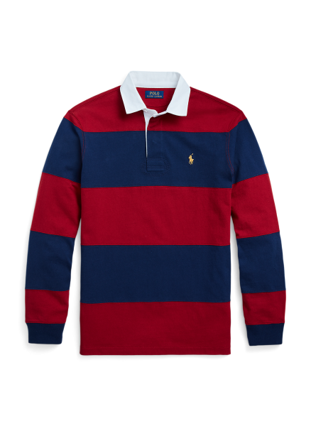 POLO RALPH LAUREN(ポロラルフローレン) アイコニック ラグビー シャツ BURGUNDY-NAVY