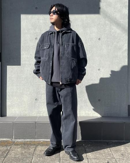 cootie DENIM ZIP UP WORK JACKET noonaesthetics.com