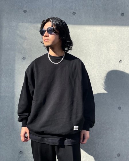 COOTIE (クーティー) Inlay Sweat Crew(インレイスウェットクルー) Brown