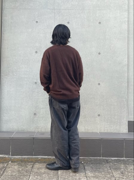 COOTIE (クーティー) Raccoon Cardigan (ラクーンカーディガン) Black