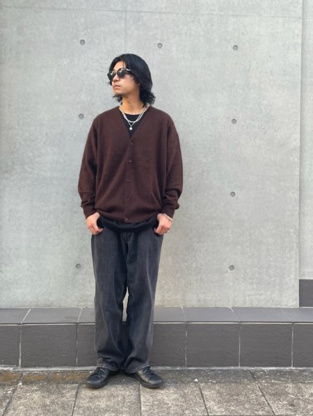 COOTIE (クーティー) Raccoon Cardigan (ラクーンカーディガン) Black