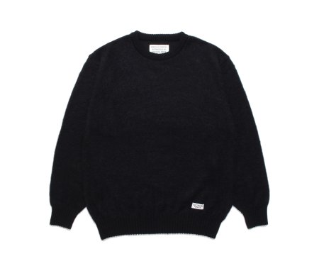 WACKO MARIA (ワコマリア) MOHAIR CREW NECK SWEATER(モヘアクルーネックセーター) BLACK