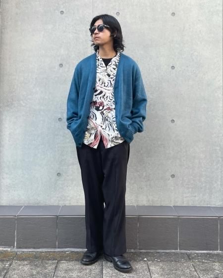 WACKO MARIA (ワコマリア) MOHAIR CARDIGAN(モヘアカーディガン) BLUE