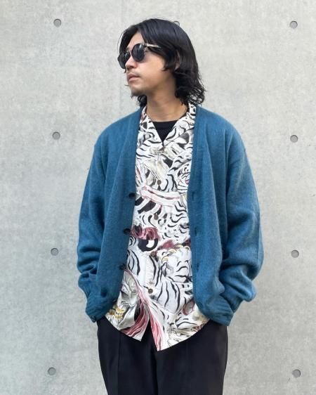 WACKO MARIA (ワコマリア) MOHAIR CARDIGAN(モヘアカーディガン) BLUE