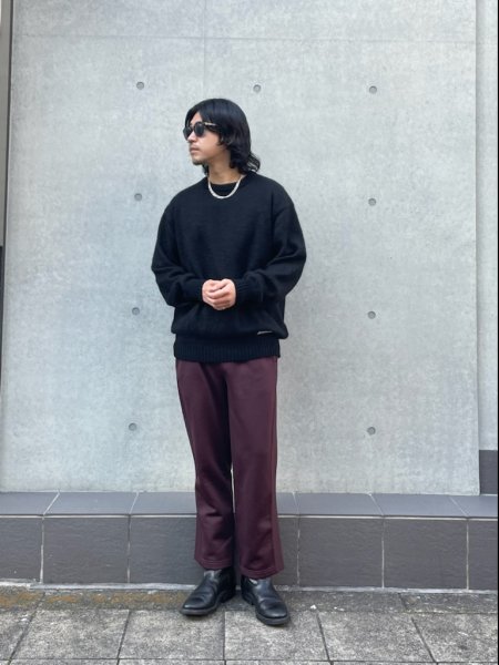 REMI RELIEF (レミレリーフ) Ny/Cジャージパンツ BORDEAUX