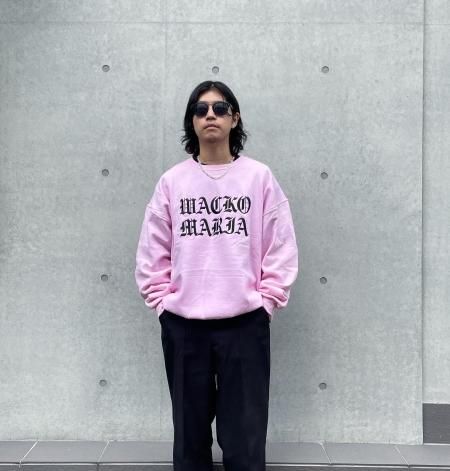 WACKO MARIA (ワコマリア) CREW NECK SWEAT SHIRT ( TYPE-1 ) (クルーネックスウェット) PINK