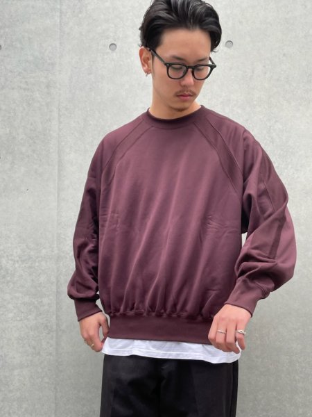 REMI RELIEF (レミレリーフ) Ny/Cジャージクルー BORDEAUX
