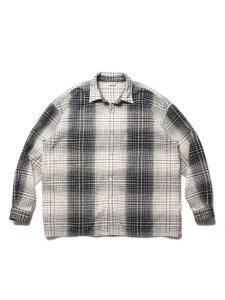 COOTIE (クーティー) Ombre Check Work L/S Shirt (オンブレチェックワーク長袖シャツ) Ombre Check