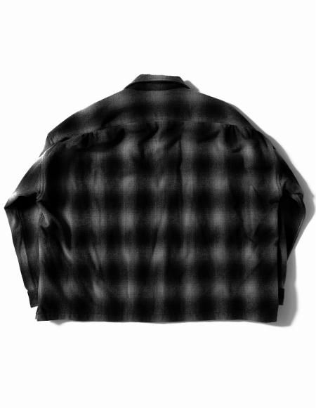 DELUXE (デラックス) PONTIAC (オンブレチェックオープンカラーシャツ