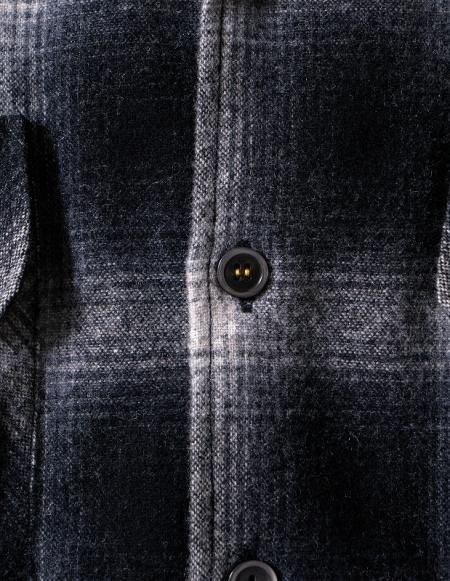 DELUXE (デラックス) PONTIAC (オンブレチェックオープンカラーシャツ