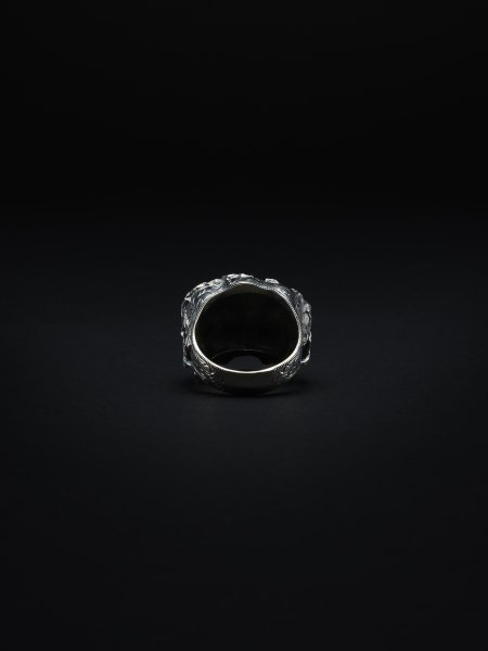 ANTIDOTE BUYERS CLUB (アンチドートバイヤーズクラブ) Engraved Calvary Skall Ring (スカルリング)  Silver