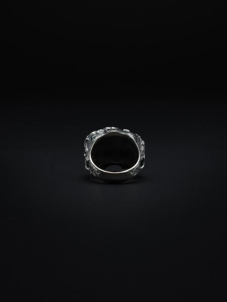 ANTIDOTE BUYERS CLUB (アンチドートバイヤーズクラブ) Engraved Calvary Skall Ring (スカルリング)  Silver