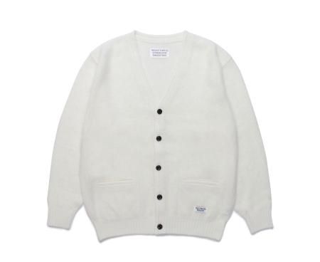 WACKO MARIA (ワコマリア) MOHAIR CARDIGAN(モヘアカーディガン) WHITE