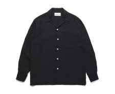 【残り1点】WACKO MARIA (ワコマリア) 50'S OPEN COLLAR SHIRT(50'Sオープンカラーシャツ) BLACK
