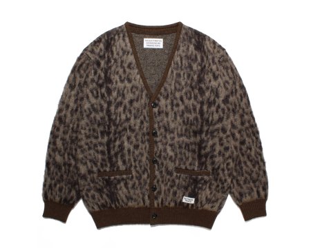 WACKO MARIA (ワコマリア) LEOPARD MOHAIR CARDIGAN