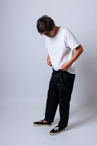 WAX×BLUCO THM WIDE TAPERD PANTS ブラウン