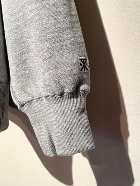 ROARK REVIVAL(ロアークリバイバル) MEDIEVAL LOGO F/Z HOODED SWEAT (ジップフーディー) HEATHER  GRAY