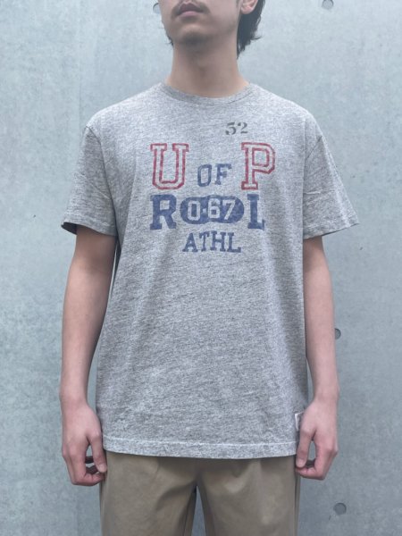 POLO RALPH LAUREN (ポロラルフローレン) クラシック フィット ロゴ ジャージー Tシャツ GRAY