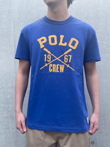 POLO RALPH LAUREN (ポロラルフローレン) クラシック フィット ロゴ ジャージー Tシャツ BLUE