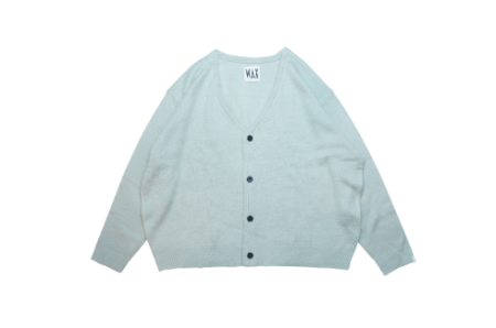 WAX (ワックス) Spring cardigan (シャギーカーディガン) ICE GRAY