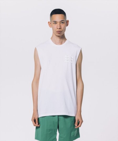 ROTTWEILER (ロットワイラー) THREE LINE CUTOFF TEE (カットオフT) WHITE