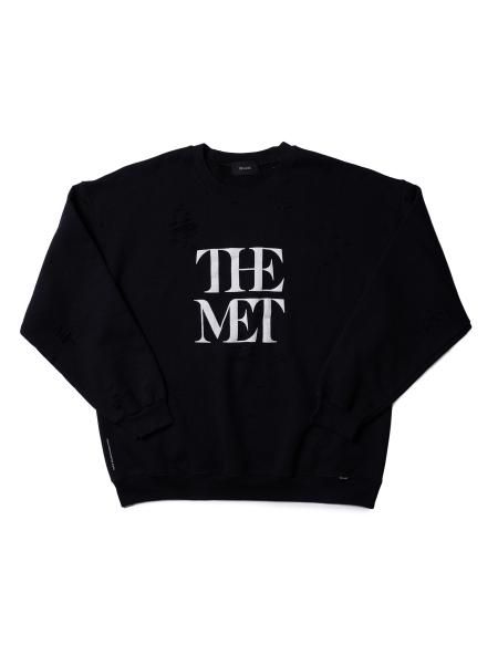 DELUXE (デラックス) MET LOGO CREW/THE MET×DELUXE CREW (ダメージ 