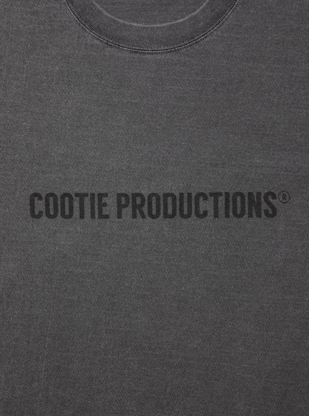 COOTIE (クーティー) Pigment Dyed L/S Tee (ピグメントダイ長袖TEE) Black
