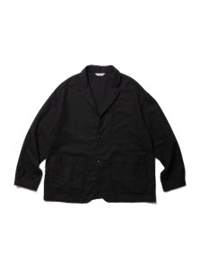 COOTIE (クーティー) Garment Dyed Double Cloth Lapel Jacket (ラペルジャケット) Black