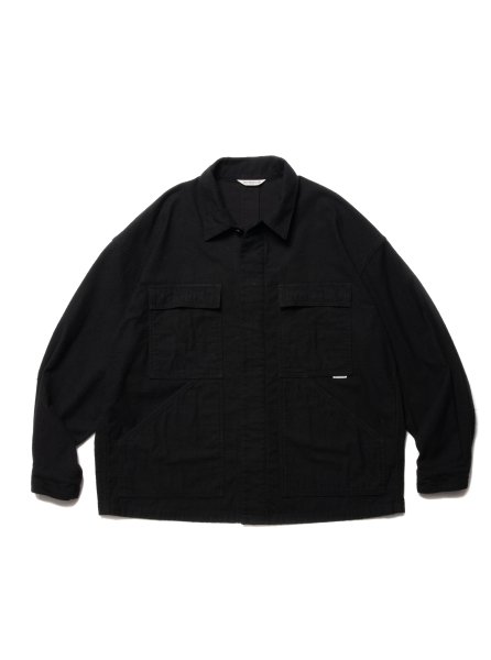 COOTIE (クーティー) Silk Nep Work Jacket (ワークジャケット) Black