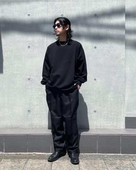 cootie polyester twill 2 tuck easy pants2タックのワイドシルエット