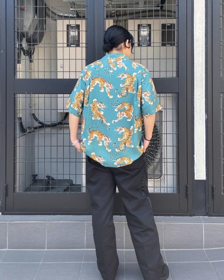 WACKO MARIA ワコマリア 22SS TIM LEHI S/S HAWAIIAN SHIRT TYPE-4 ティムリーハイ 半袖ハワイアンシャツ ベージュ TIMLEHI-WM-HI29