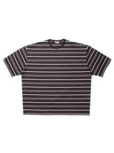 COOTIE - 新作 クーティー ボーダーオーバーサイズ ロングスリーブ Tシャツ ロンT COOTIE PRODUCTIONS - Border L/S Tee / BLACK / ボーダーロング