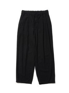 COOTIE (クーティー) Silk Nep 2 Tuck Easy Trousers(シルクネップ２タックイージートラウザー) Black