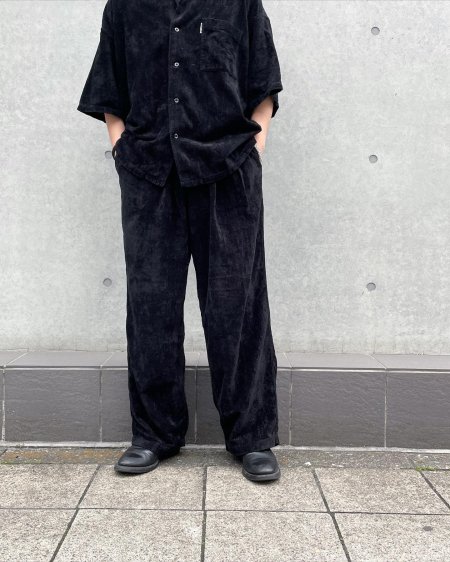 COOTIE (クーティー) Garment Dyed L/C Velvet 2 Tuck Easy Pants