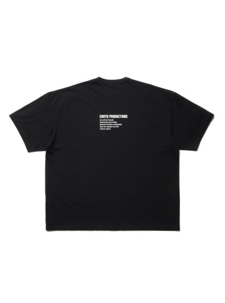 COOTIE (クーティー) C/R Smooth Jersey S/S Tee (プリント半袖TEE) Black