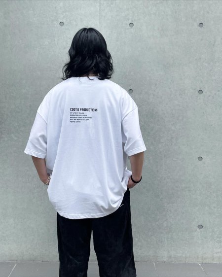 COOTIE (クーティー) C/R Smooth Jersey S/S Tee (プリント半袖TEE) White