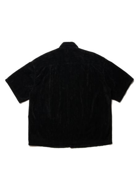 COOTIE (クーティー) Garment Dyed L/C Velvet Open Collar S/S COOTIE (クーティー) Garment Dyed L/C Velvet Open Collar S/S