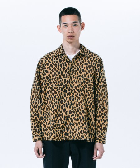 ROTTWEILER (ロットワイラー) R9 LEOPARD SHIRT (レオパード柄オープンカラーシャツ) LEOPARD