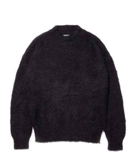 ROTTWEILER (ロットワイラー) R9 MOHAIR KNIT (モヘアクルーネックニット) BLACK