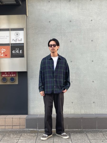 ROTTWEILER (ロットワイラー) R9 CHECK SHIRT (チェックオープンカラー