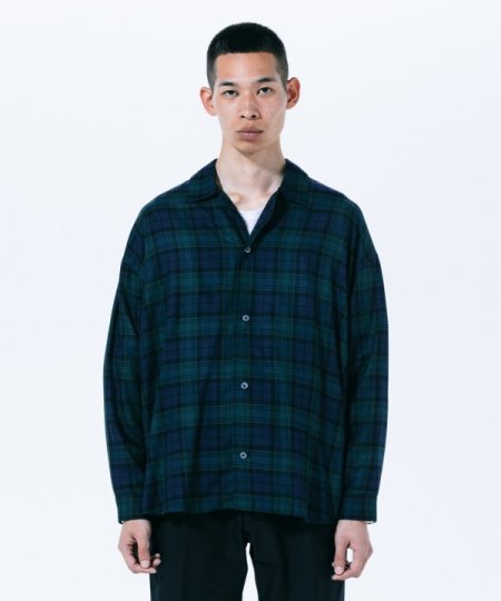 ROTTWEILER (ロットワイラー) R9 CHECK SHIRT (チェックオープンカラー