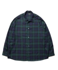 【23AW先行予約商品】ROTTWEILER (ロットワイラー) R9 CHECK SHIRT (チェックオープンカラーシャツ) GREEN